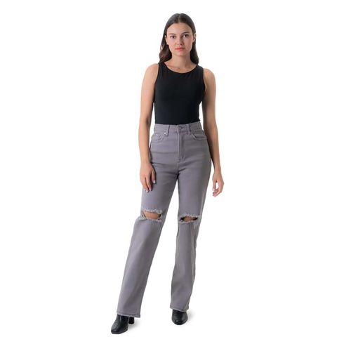 Pantalón De Mezclilla Para Jovencitas Balam Gris Claro BL6429-41