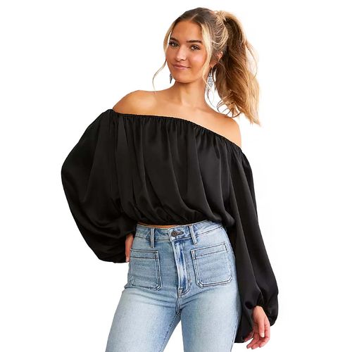 Blusa Casual Para Jovencitas Hyfve Negro HF23G502