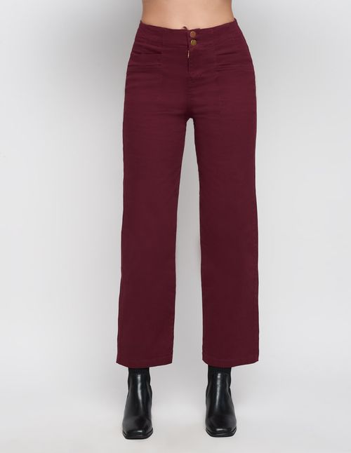 Pantalón Devendi Wide Leg Tinto 132-49