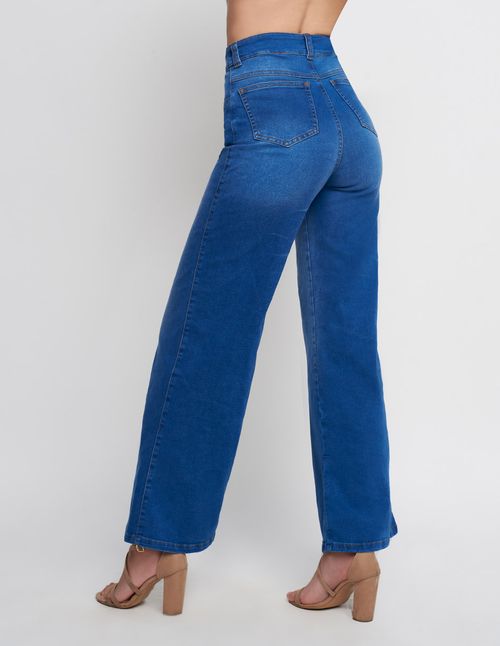 Jeans Devendi Wide Leg Azul 113-67