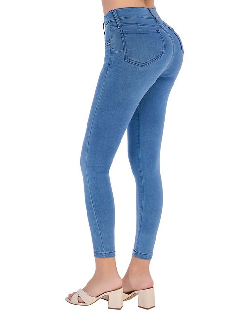 Jeans Devendi Skinny Azul Medio 111-85