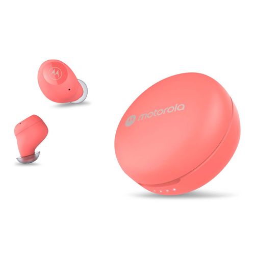 Audífonos Inalámbricos Bluetooth Motorola Coral Red 0702 MOTO BUDS250