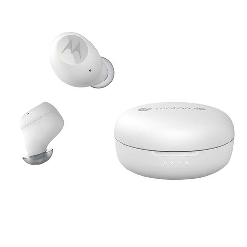 Audífonos Inalámbricos Bluetooth Motorola Titanium White MOTO BUDS 150-W