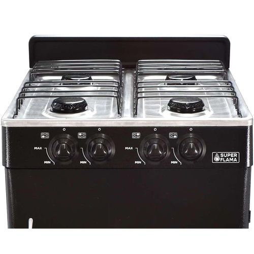 Estufa de gabinete Super Flama 20p negro gaby-n