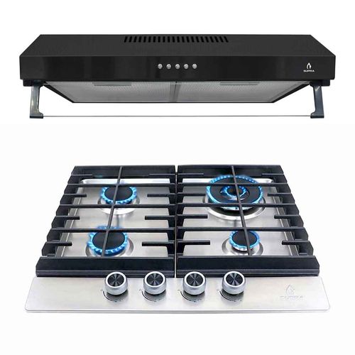 combo SUPRa impulse campana nube N-60 y parrilla imperia de acero inoxidable