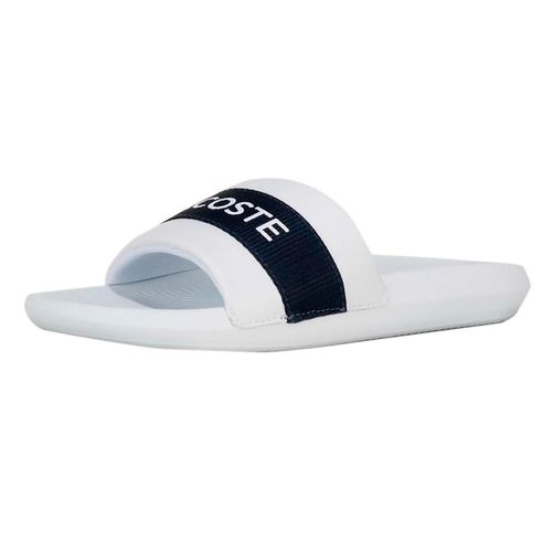 Sandalia Casual Para Caballero Lacoste Croco Slide Blanco 741CMA0007MX042