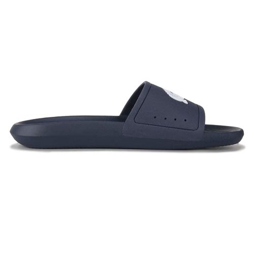 Sandalia Casual Para Caballero Lacoste Croco Slide Azul Marino 737CMA0018MX092