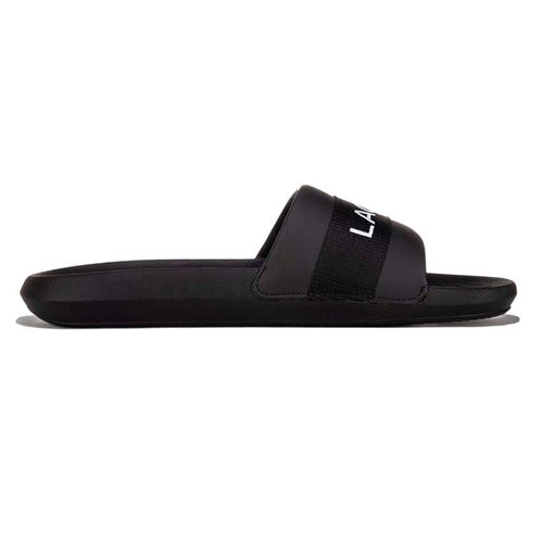 Sandalia Casual Para Caballero Lacoste Croco Slide Negro 741CMA0007MX02H