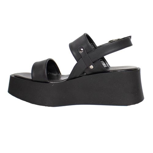 Sandalia casual Senties negro para dama 97-874