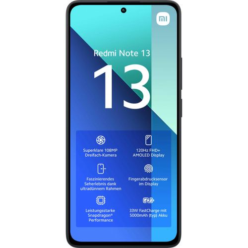 Smartphone Xiaomi Redmi Note 13 6.67P 8GB 256GB Negro