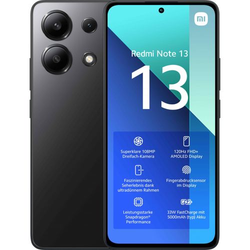 Smartphone Xiaomi Redmi Note 13 6.67P 8GB 256GB Negro