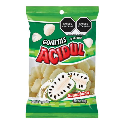 Gomitas gourmet sabor guanábana Acidul 100 gr