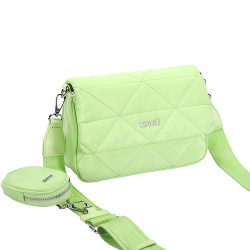 Bolso crossbody con monedero para dama Enso verde eb512cbg