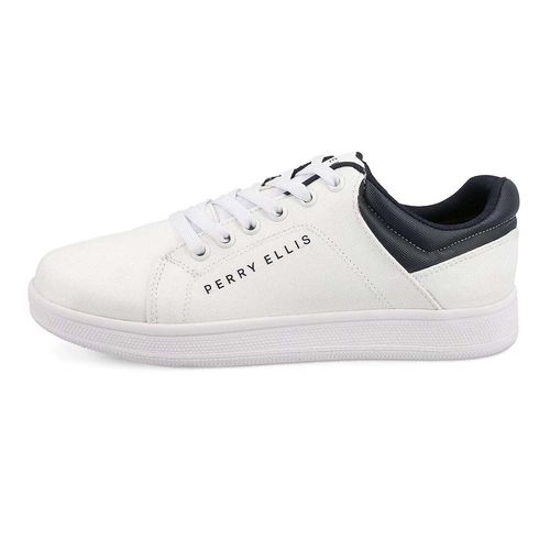 Tenis Casual Para Caballero Perry Ellis Blanco 4560