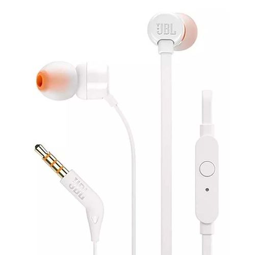 Audífonos Alámbricos JBL White JBLT110WHTAM