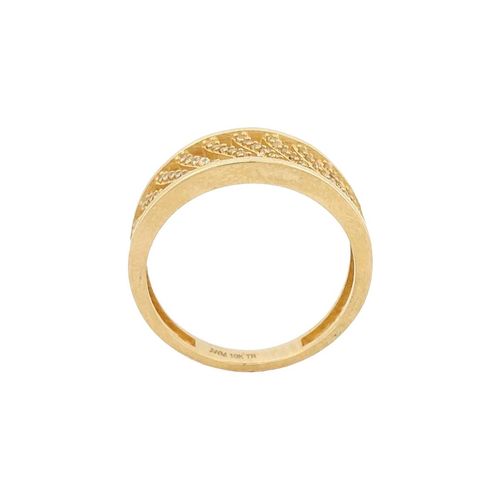 Anillo diseño Italiano Zirconias Oro 10 k