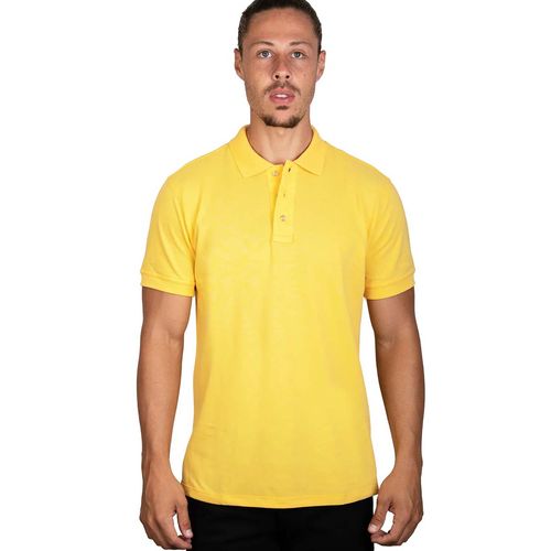 Playera Tipo Polo Para Caballero Soul And Blues Amarillo A0400