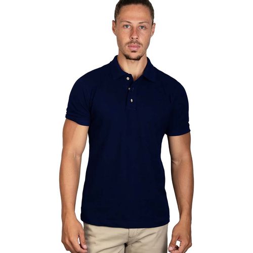 Playera Tipo Polo Para Caballero Soul And Blues Marino A0400