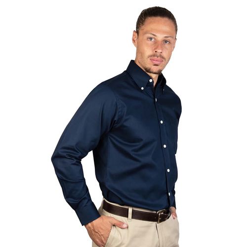 Camisa Casual Para Caballero Soul And Blues Azul Marino A0016