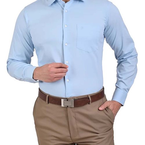 Camisa John Henry azul para caballero JV11B0006