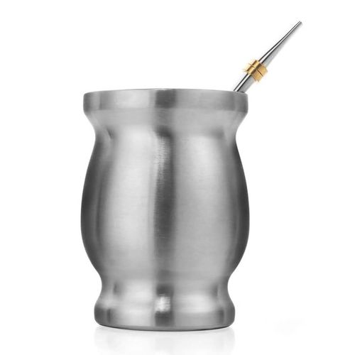 Set de taza para mate Brang plata 1411