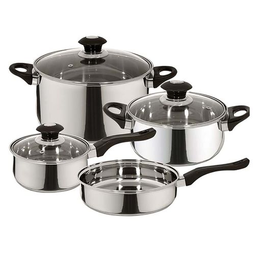 Batería De Cocina 7 Piezas Priminute Negro VERACRUZ