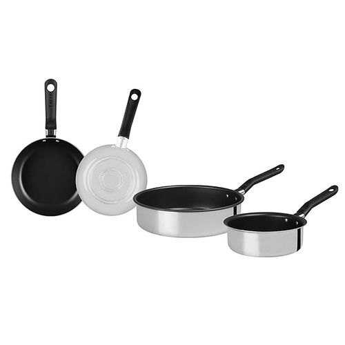 Batería De Cocina 12 Piezas Ecko Plata 58517