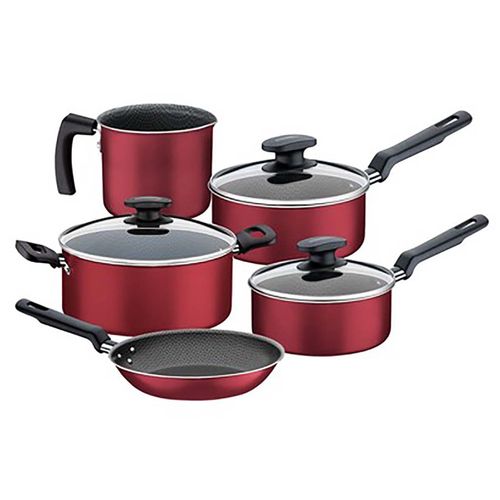 Batería De Cocina Loreto 8 Piezas Tramontina Rojo 20399782