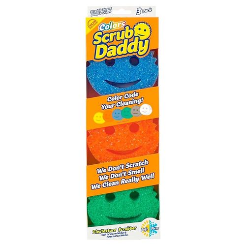 Esponja y fibra Scrub multicolor daddy colors