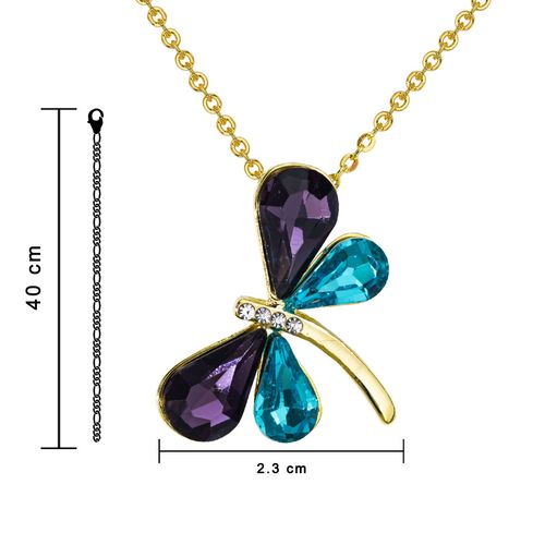 Set de collar y aretes Unlimited by ob chapa de oro 18 k jrmgwk10