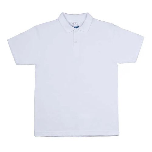 Playera tipo Polo para niño Optima blanco 32412