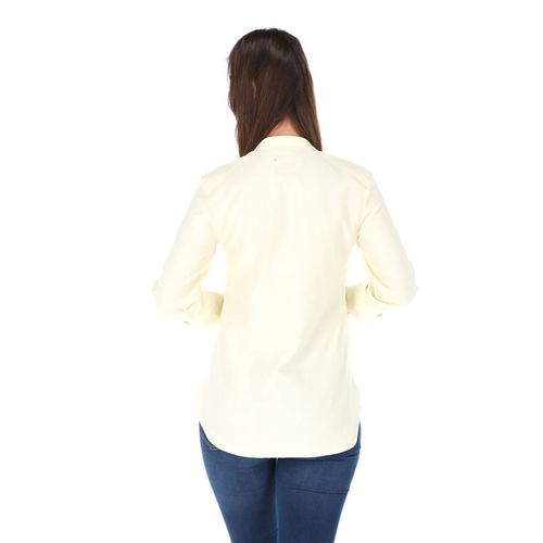 Blusa Camisera Para Dama Porto Blanco Amarillo DBASIC-16