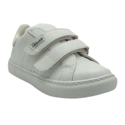 Tenis escolar para niña Jakuna blanco 19742