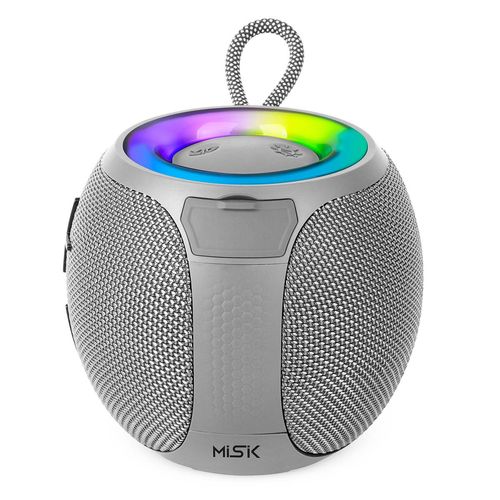 Bocina Portátil TWS Misik Luz LED MS242