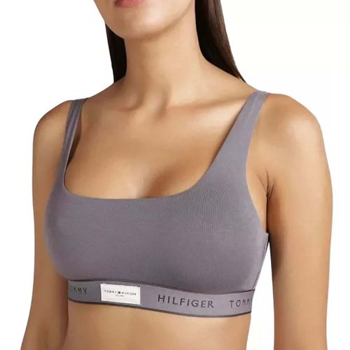 Top Para Dama Tommy Hilfiger Gris UW0UW04746-PTP