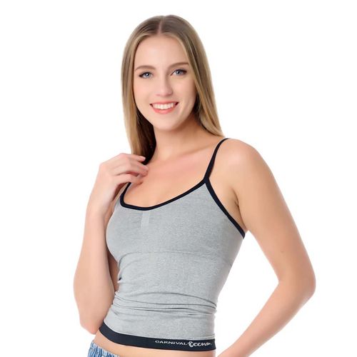 Camiseta Para Dama Con Tirantes Carnival Gris 5365