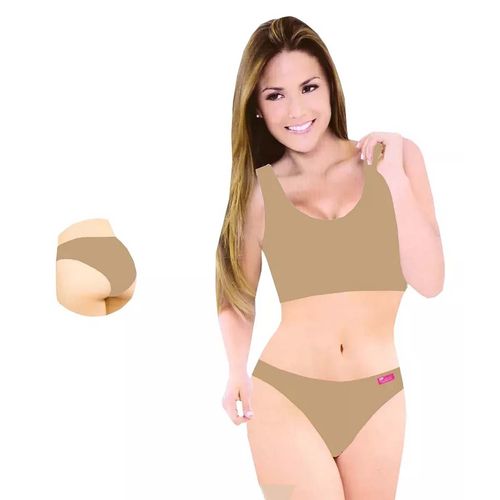 Bikini Body Siluette beige para dama 4424