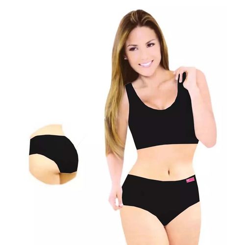 Panty Completa Para Dama Body Siluette Negro 4425