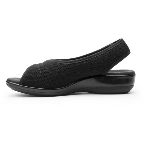 Sandalia Confort Para Dama Flexi Negro 34917/34927