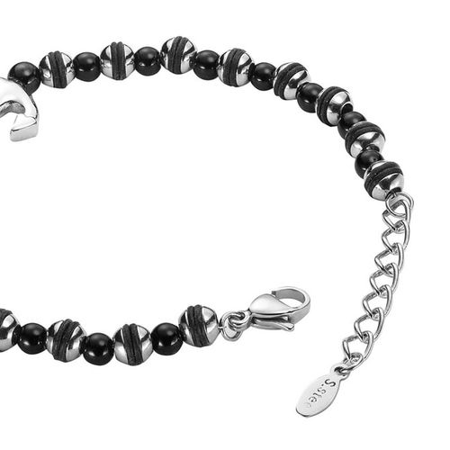 Pulsera De Acero Para Caballero Enso Negro EMB0115B