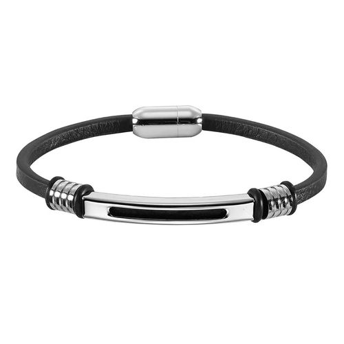 Pulsera De Acero Para Caballero Enso Negro EMB124B