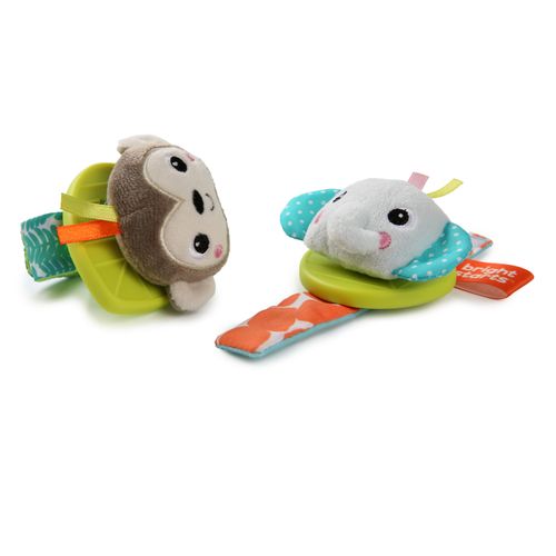 Muñequera Rattle and Teethe Wrist Pals Bright Starts 12092