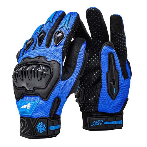 Guantes Para Motociclista Kov Azul DELTA