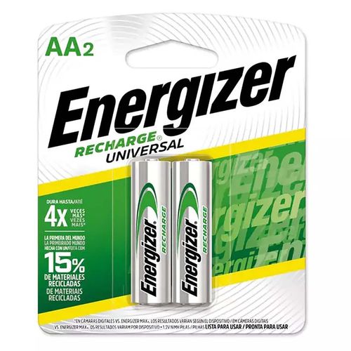 Pila recargable aa Energizer nh15bp-2