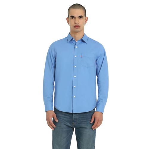 Camisa Casual Para Caballero Levis Azul 85748-0256