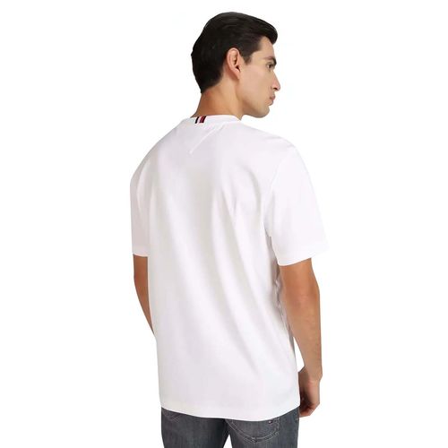 Playera Para Caballero Tommy Hilfiger Blanco MW0MW34422-YBR