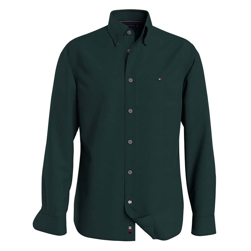 Camisa Casual Para Caballero Tommy Hilfiger Verde MW0MW30111 MBP La Marina