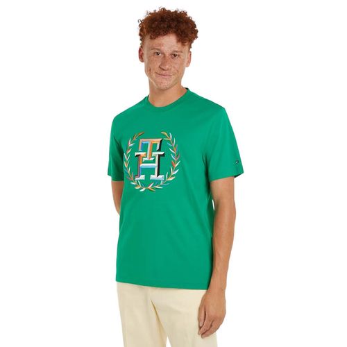 Playera Para Caballero Tommy Hilfiger Verde MW0MW34393-L4B