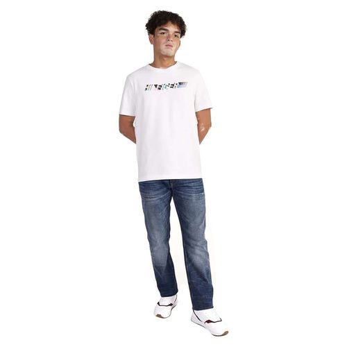 Playera Para Caballero Tommy Hilfiger Blanco MW0MW34419-YBR