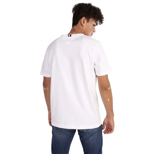 Playera Para Caballero Tommy Hilfiger Blanco MW0MW34419-YBR